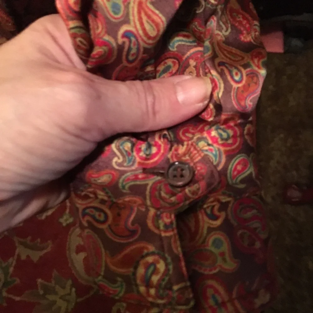 Escada Paisley Print Silk Blouse